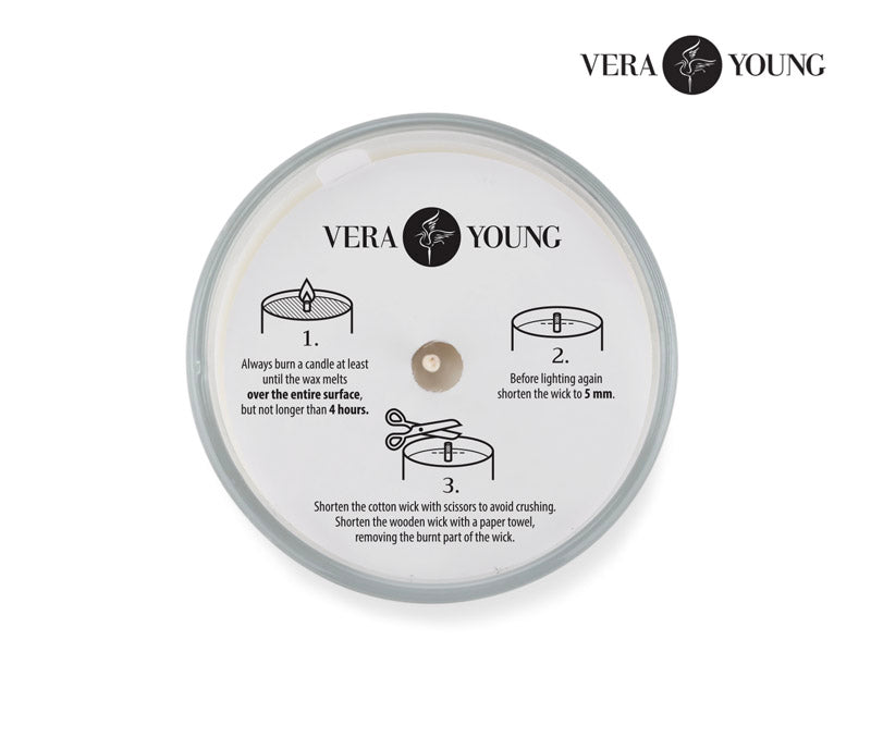 Sojas vaska svece 170g - Citronzāle & ingvers - VERA YOUNG