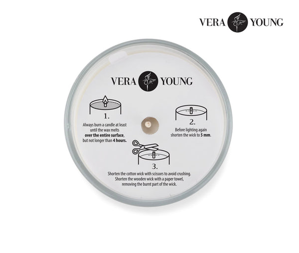 Sojas vaska svece 170g - Citronzāle & ingvers - VERA YOUNG