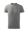 Basic t-krekls dark grey melange