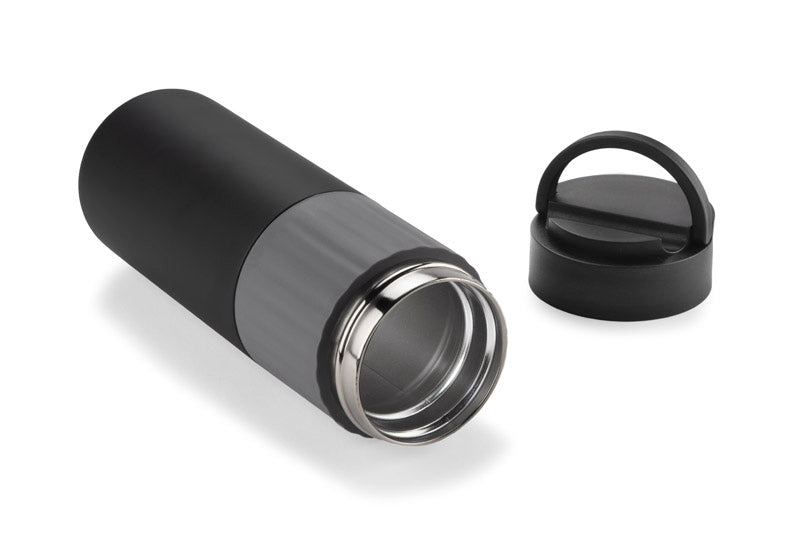 Vakuma pudele HOLDEN 500 ml melna ar pelēku