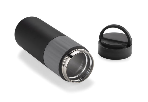 Vakuma pudele HOLDEN 500 ml melna ar pelēku