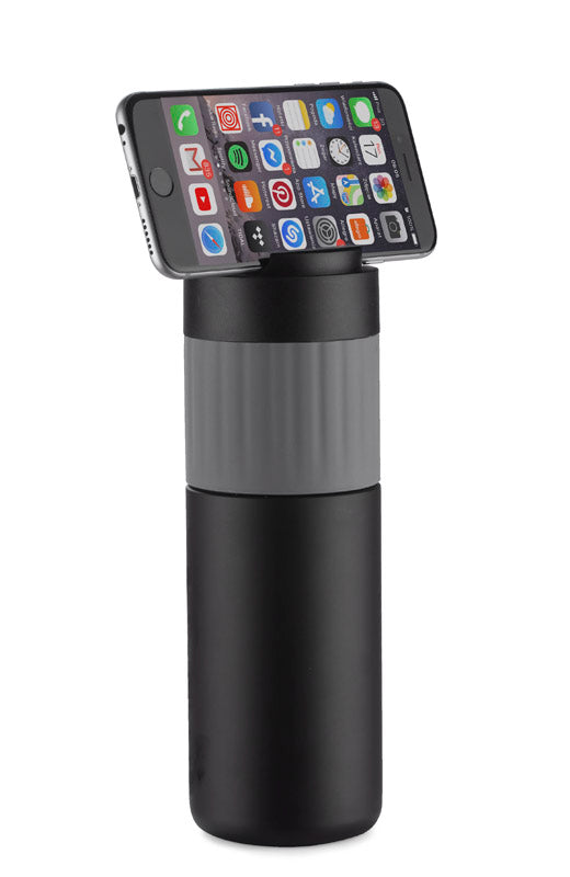 Vakuma pudele HOLDEN 500 ml melna ar pelēku