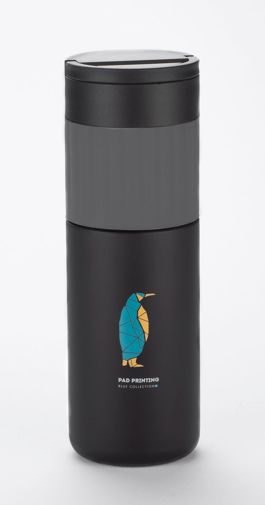 Vakuma pudele HOLDEN 500 ml melna ar pelēku