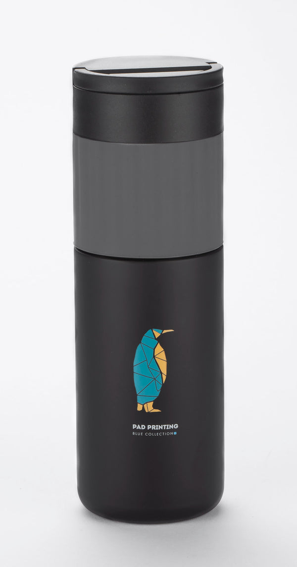 Vakuma pudele HOLDEN 500 ml melna ar pelēku