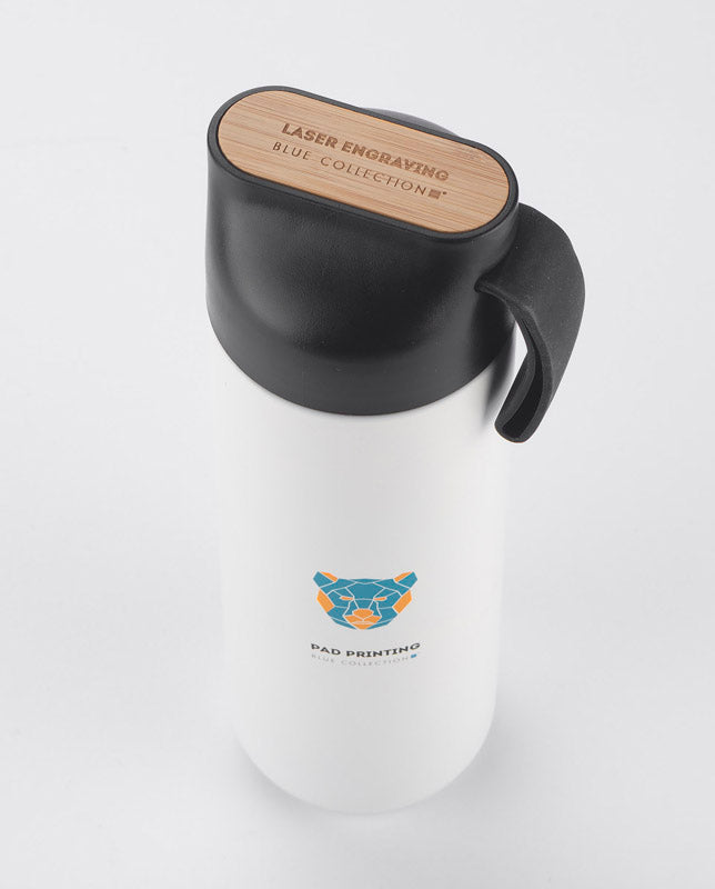 Ceļojumu termopudele ELSA 600 ml, balta