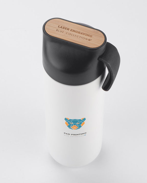 Ceļojumu termopudele ELSA 600 ml, balta