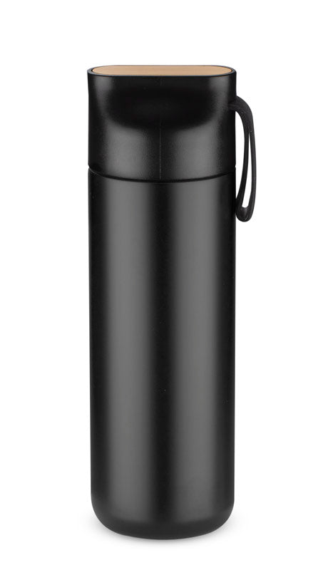 Ceļojumu termopudele ELSA 600 ml, melna