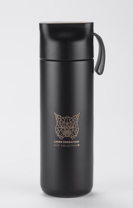 Ceļojumu termopudele ELSA 600 ml, melna