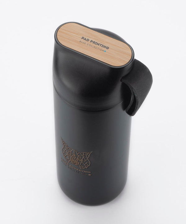 Ceļojumu termopudele ELSA 600 ml, melna