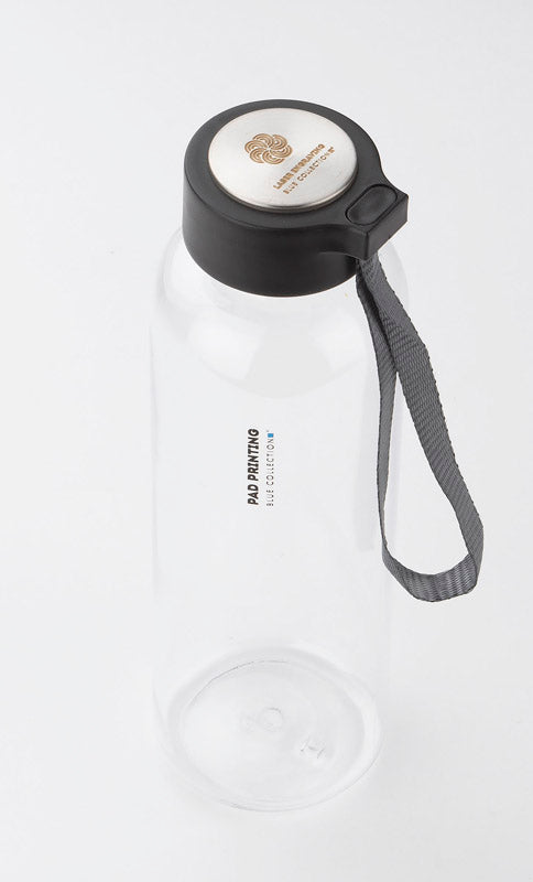 Ūdens pudele CLEAR 500 ml ar melnu vāciņu