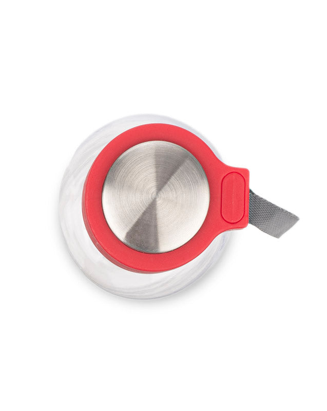 Ūdens pudele CLEAR 500 ml ar sarkanu vāciņu