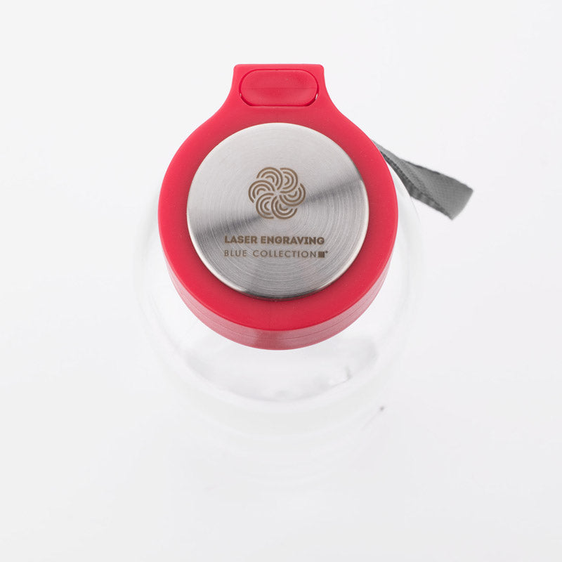 Ūdens pudele CLEAR 500 ml ar sarkanu vāciņu