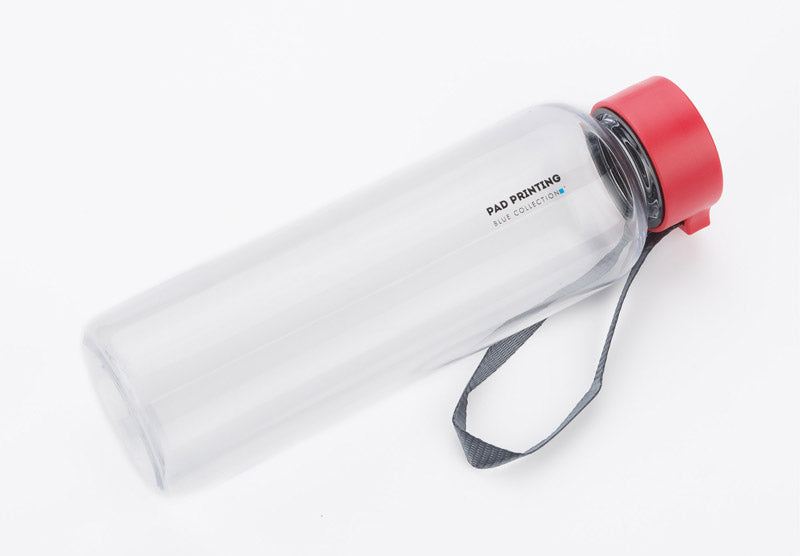 Ūdens pudele CLEAR 500 ml ar sarkanu vāciņu