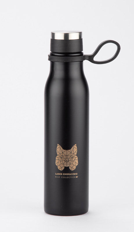 Ūdens pudele GRAVI 480 ml, melna