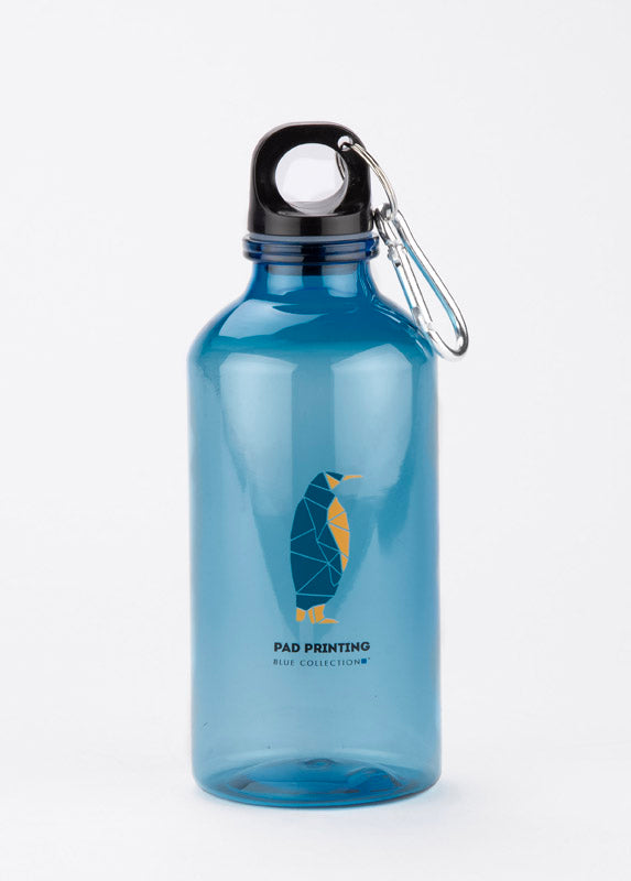 Pārstrādātas plastmasas ūdens pudele TINKA 400 ml, zila