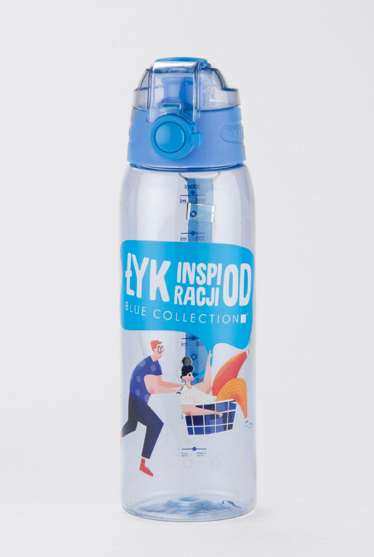 Ūdens pudele zila ar mērtrauku KOLTER 900 ml