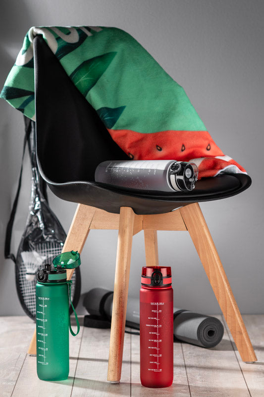 Motivācijas ūdens pudele sarkana 1000 ml MOTIVA