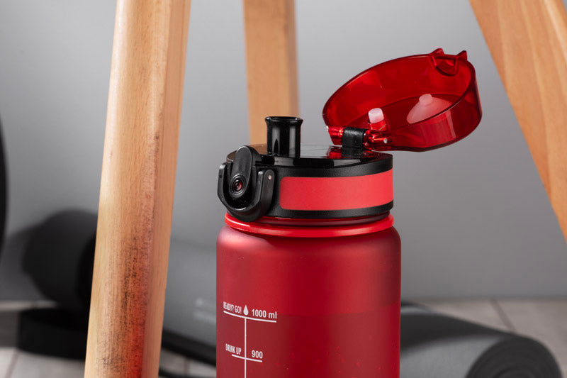 Motivācijas ūdens pudele sarkana 1000 ml MOTIVA