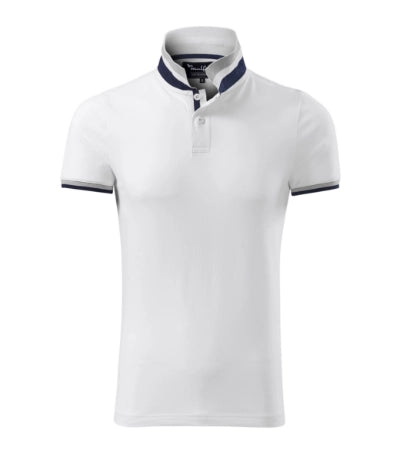 Vīriešu polo krekls COLLAR UP white