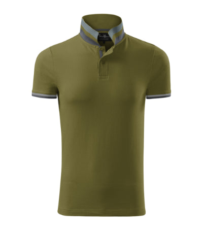 Vīriešu polo krekls COLLAR UP avocado green