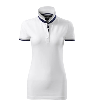 Sieviešu polo krekls COLLAR UP white
