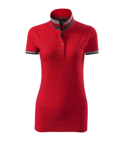Sieviešu polo krekls COLLAR UP red
