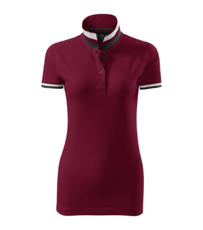 Sieviešu polo krekls COLLAR UP burgundy