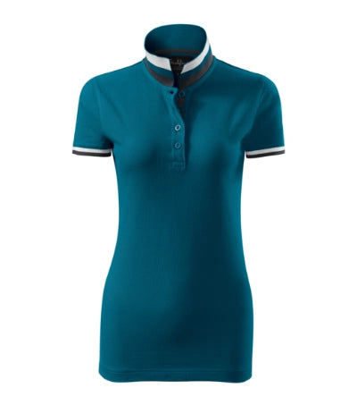 Sieviešu polo krekls COLLAR UP blue