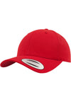 Cepure Yupoong Curved Classic Snapback red
