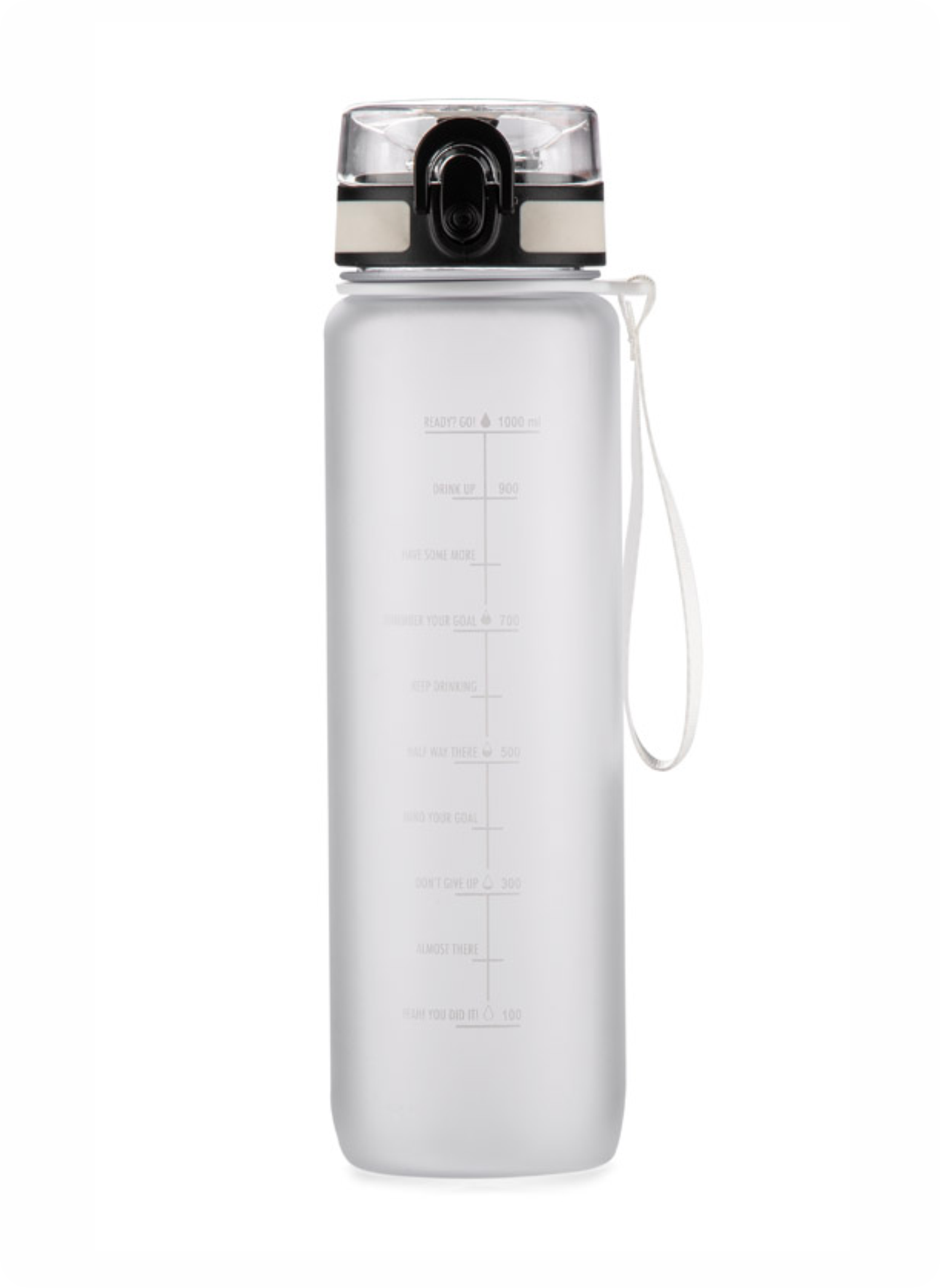 Motivācijas ūdens pudele carurspīdīga 1000 ml MOTIVA