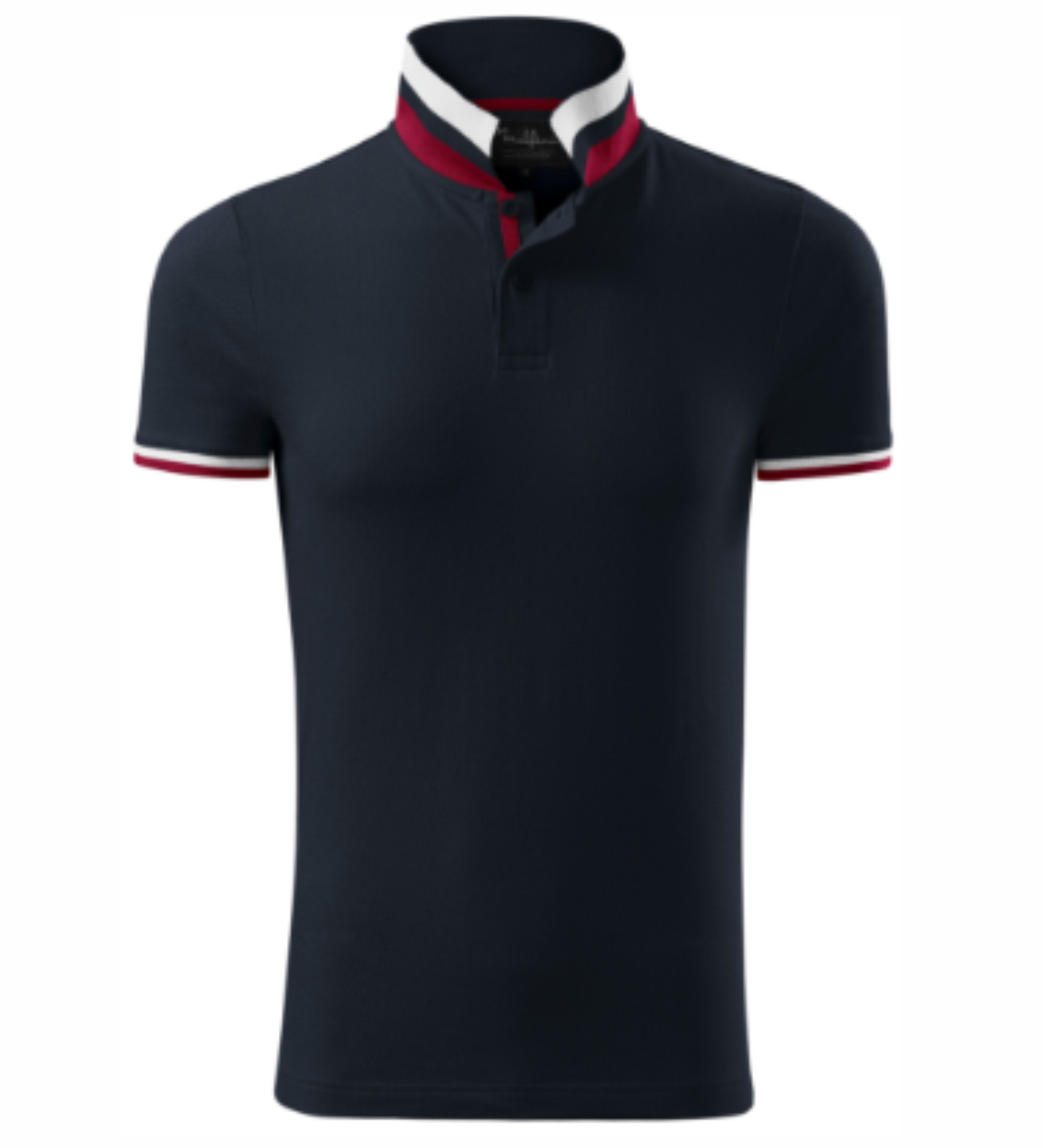Vīriešu polo krekls COLLAR UP navy