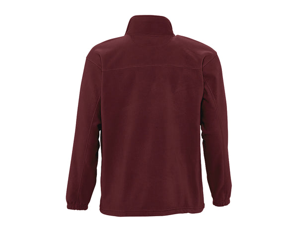 Flīša jaka North men burgundy