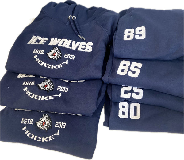 Ice wolves hoodie ar izšuvumu
