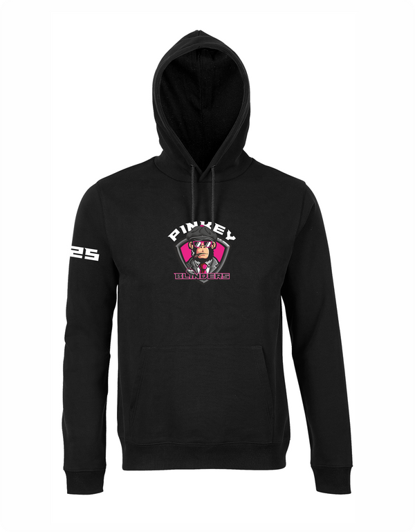 HK Pinkey blinders hoodie ar izšuvumu melns