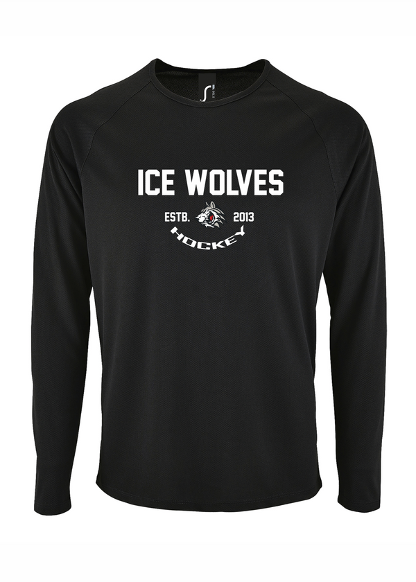 Sporta t-krekls ar garam piedurknēm HK Ice wolves