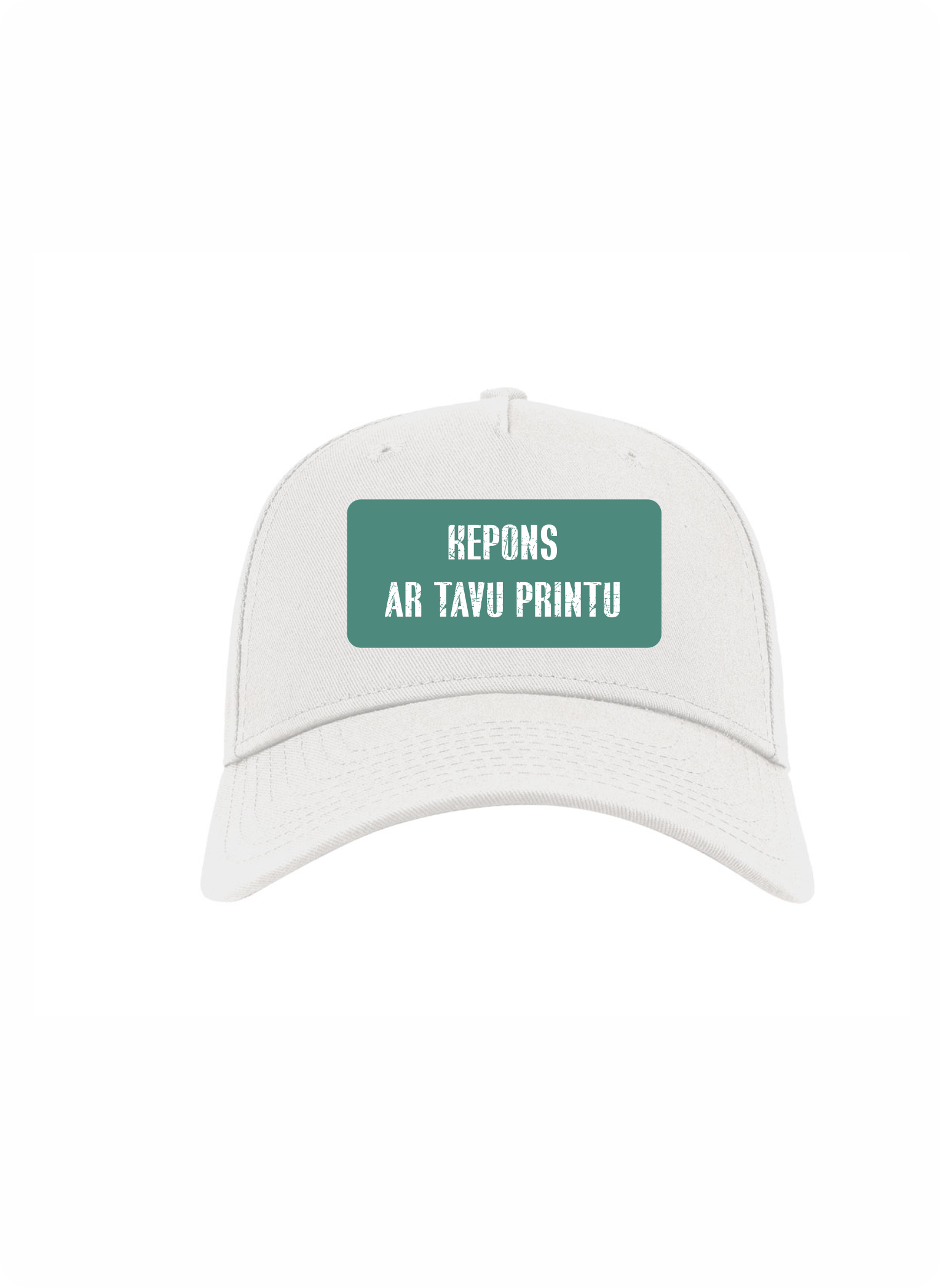 Kepons ar ieliektu nagu un sietu ar apdruku