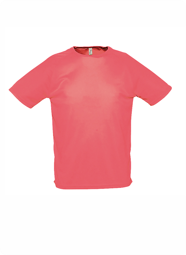 Sporty vīriešu sporta t-krekls neon coral