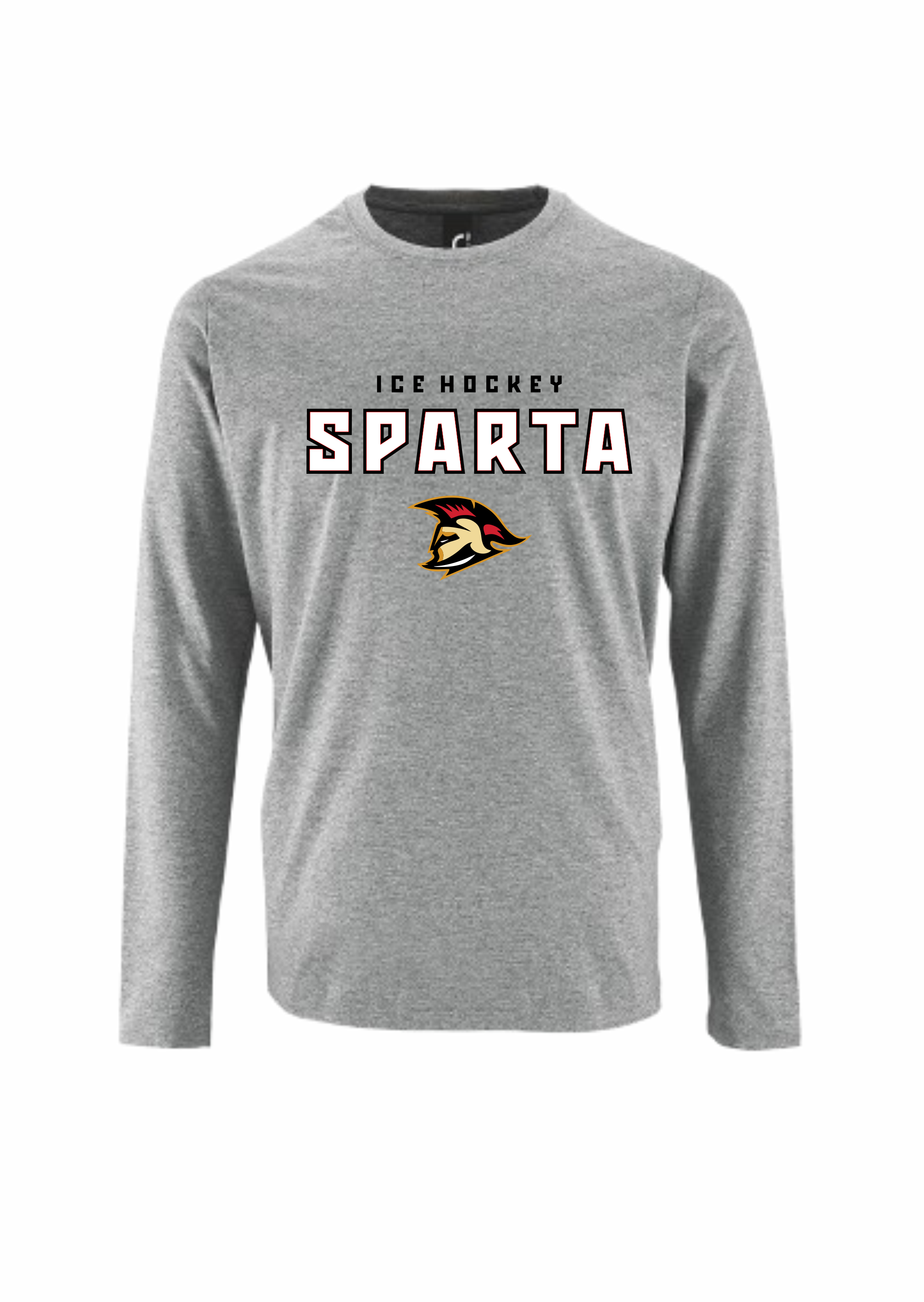 HK Sparta t-krekls ar garam piedruknēm pelēks