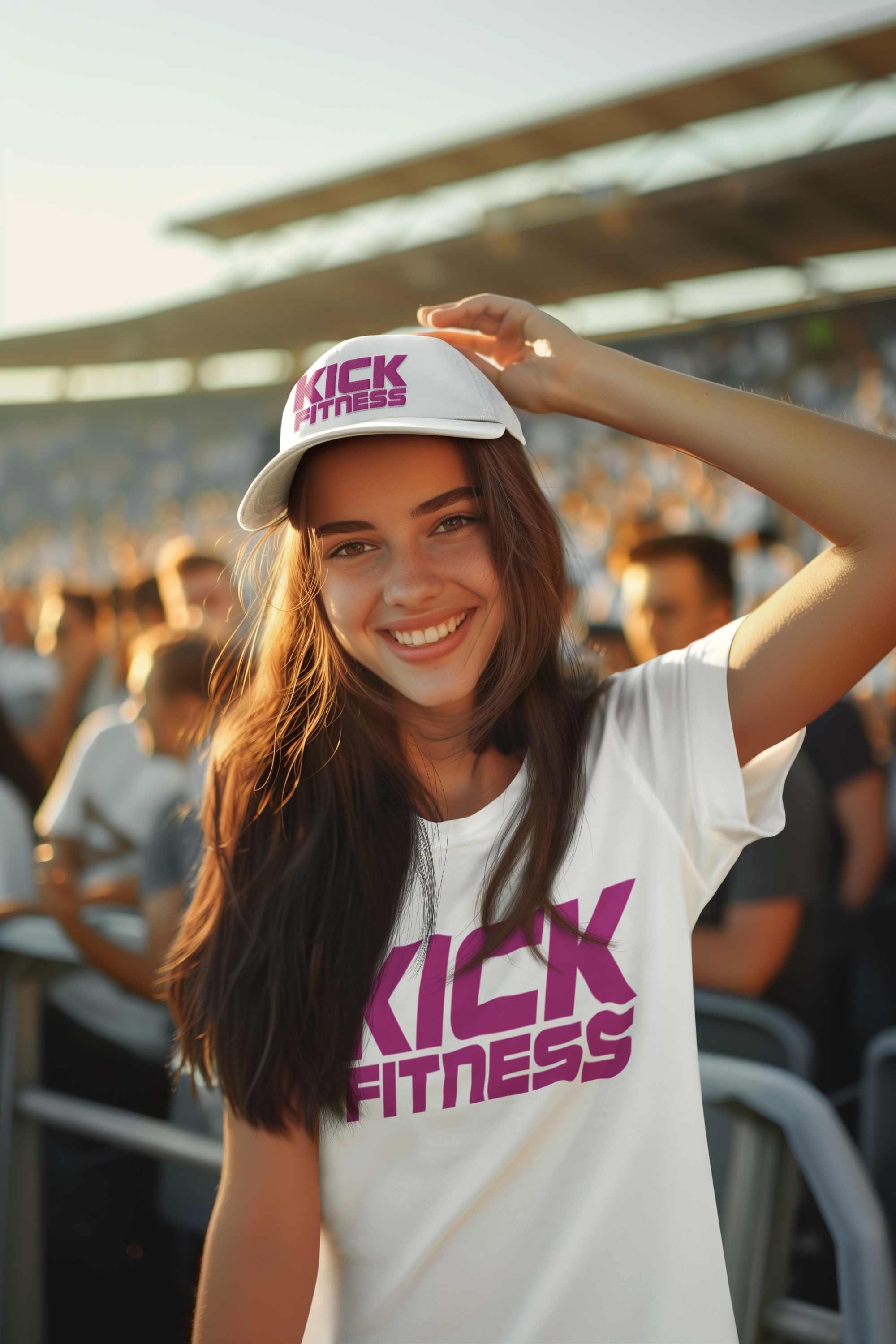Kick fitness t-krekls balts - sporta auduma