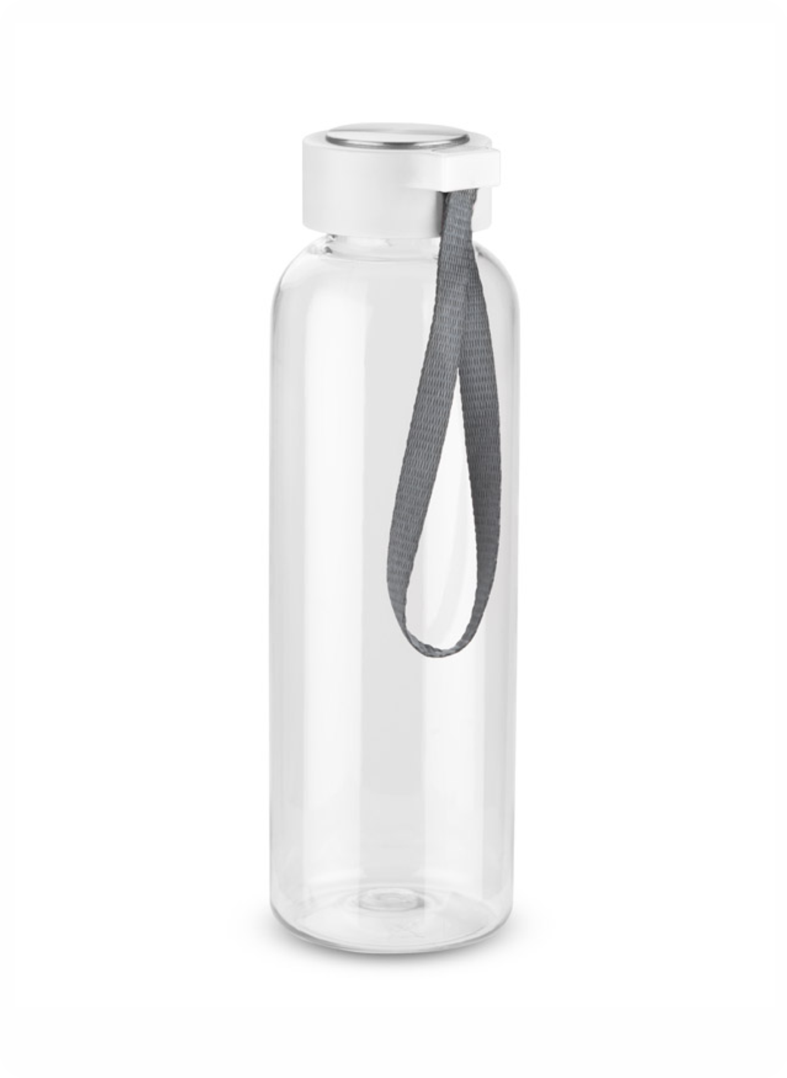 Ūdens pudele CLEAR 500 ml ar baltu vāciņu