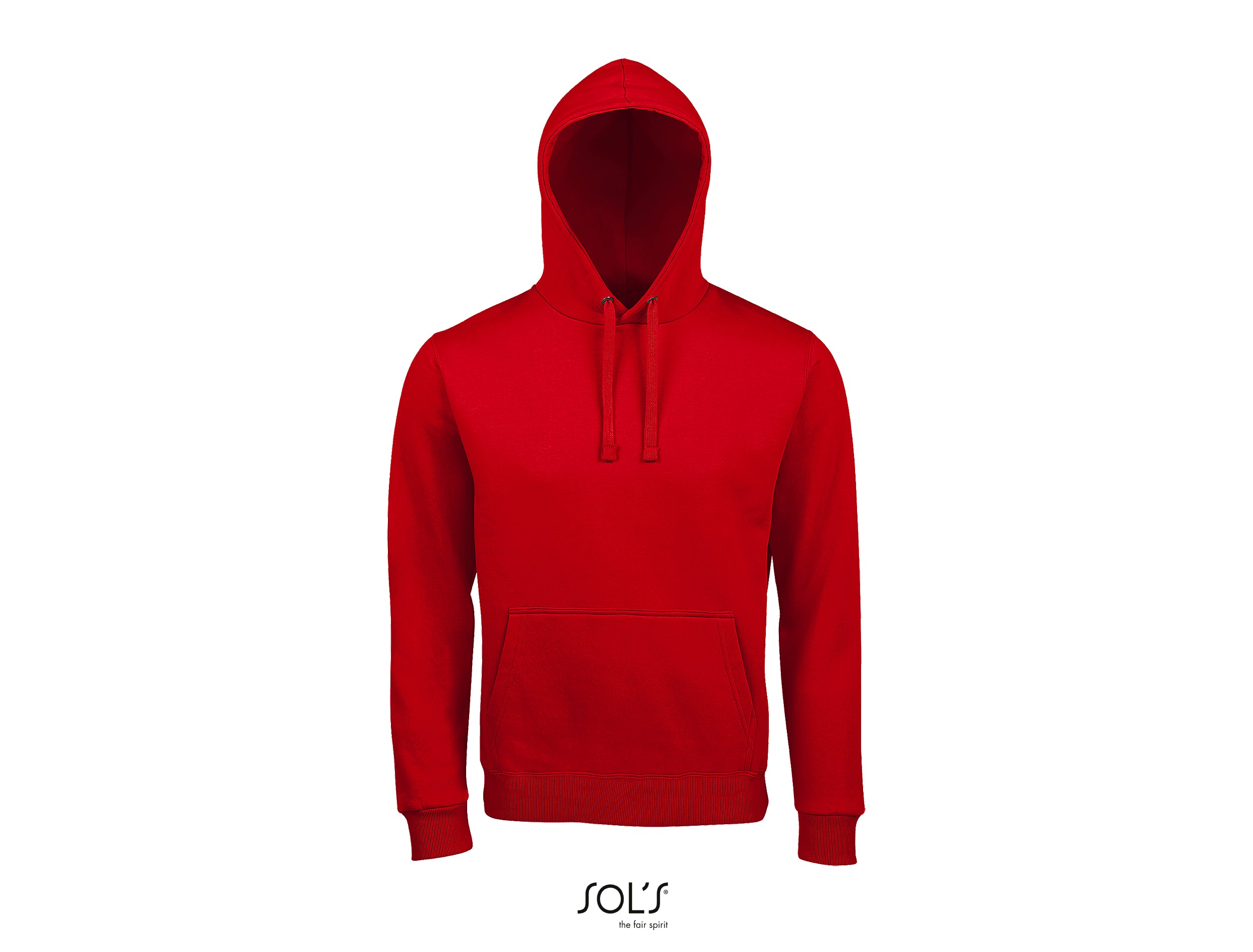 Hoodie sarkans pieaugušo - www.printworks.lv
