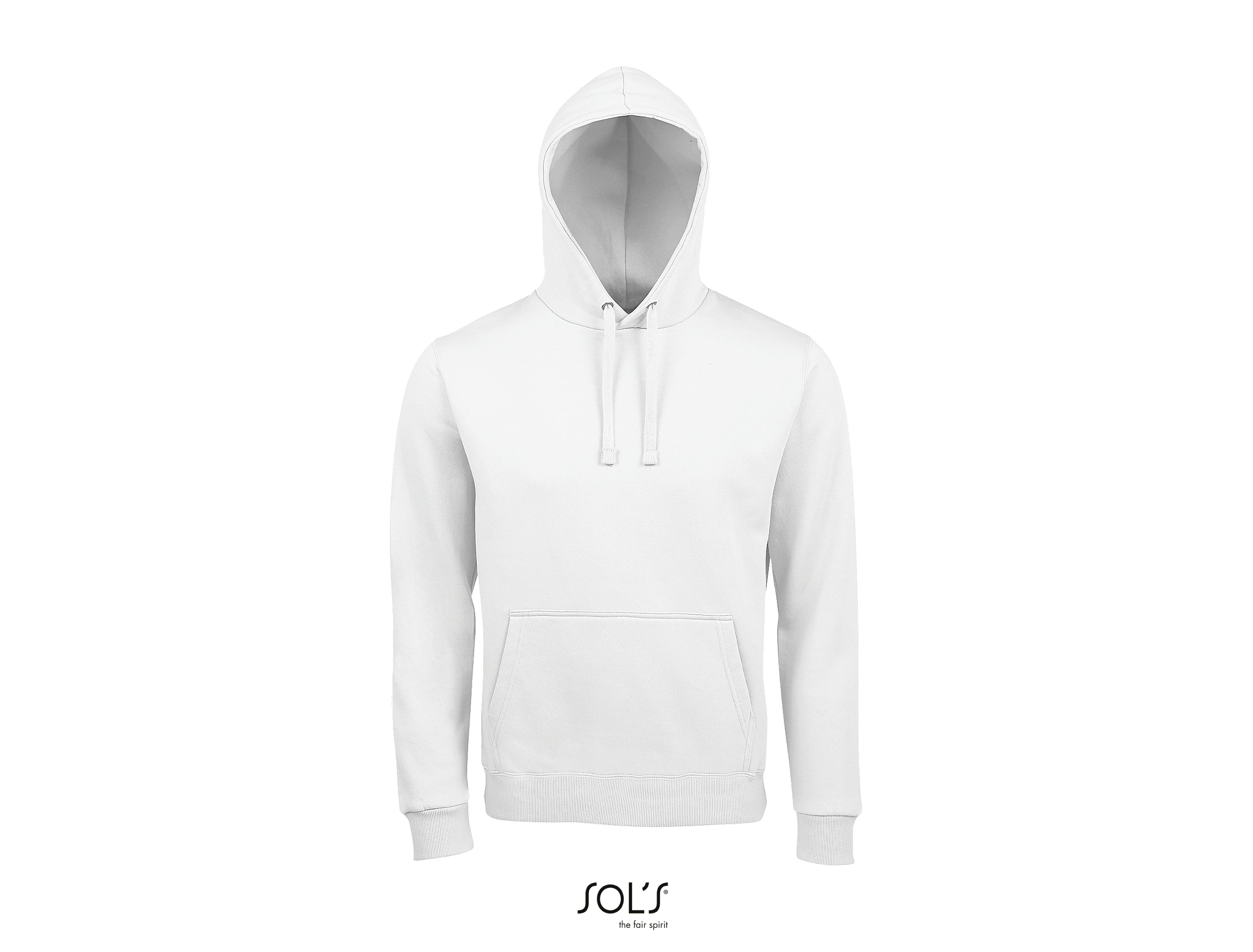 Hoodie balts pieaugušo - www.printworks.lv