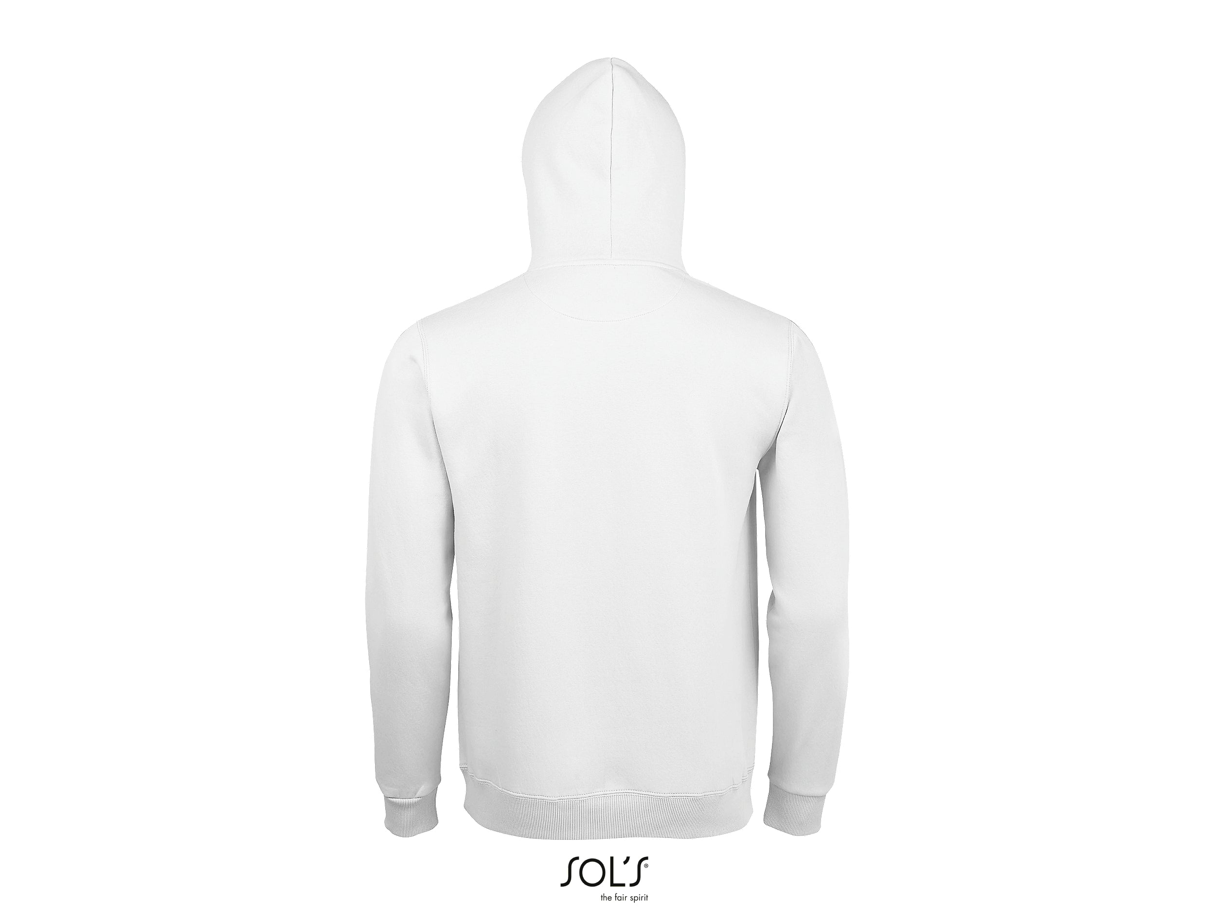 Hoodie balts pieaugušo - www.printworks.lv