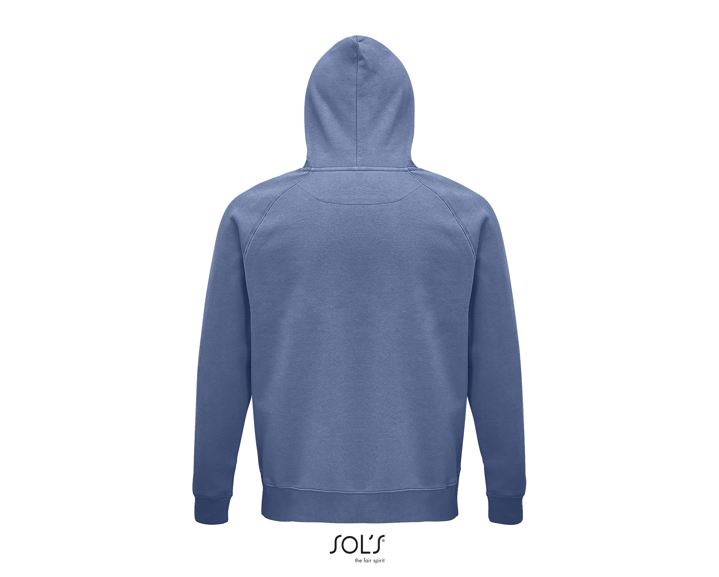 Hoodie unisex zilā krāsā - www.printworks.lv