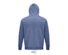 Hoodie unisex zilā krāsā - www.printworks.lv