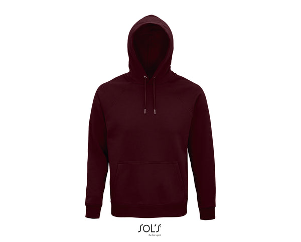 Hoodie unisex bordo krāsā - www.printworks.lv