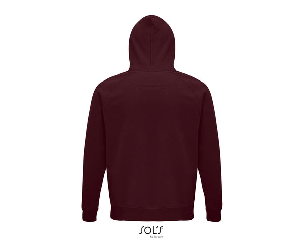 Hoodie unisex bordo krāsā - www.printworks.lv