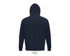 Hoodie unisex tumši zilā krāsā - www.printworks.lv