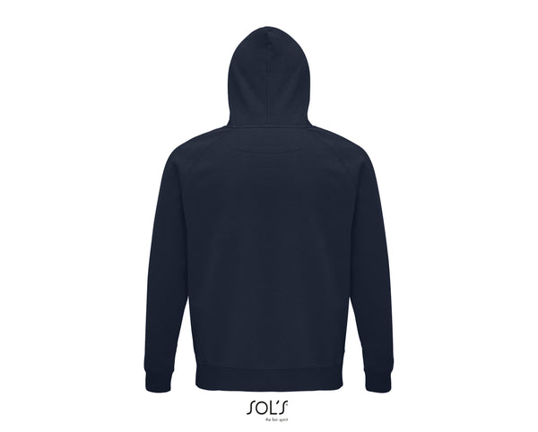 Hoodie unisex tumši zilā krāsā - www.printworks.lv