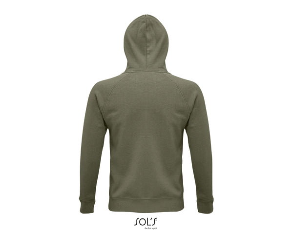 Hoodie unisex haki krāsā - www.printworks.lv